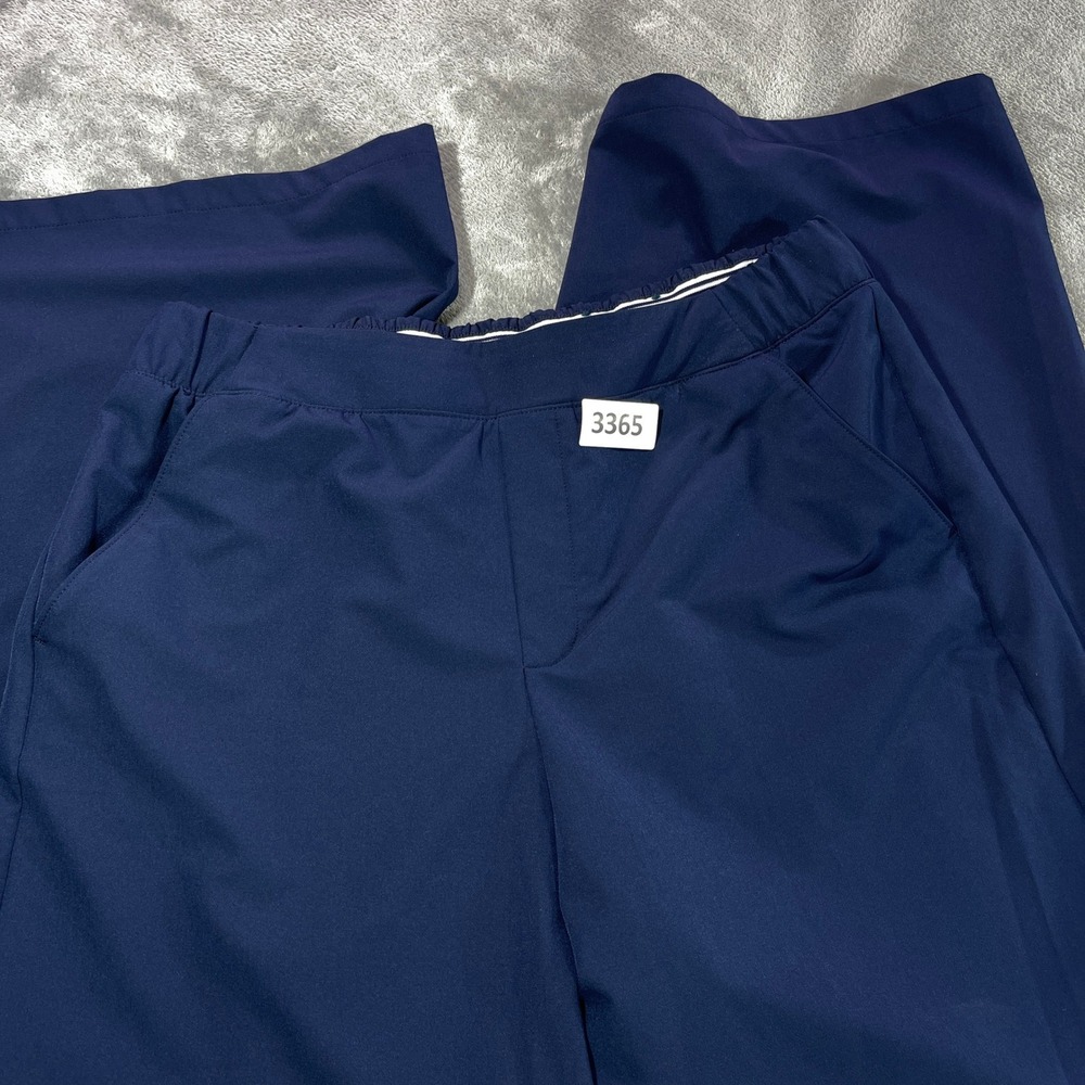 Tek Gear Pants Womens Large Navy Blue Wide Leg‎ Athletic Yoga Pockets